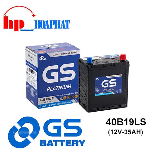 Bình Ắc Quy GS MF 40B19LS (12V-35Ah) Chính Hãng