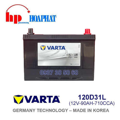 Ắc Quy Varta 120D31L (12V-90Ah) Chính Hãng