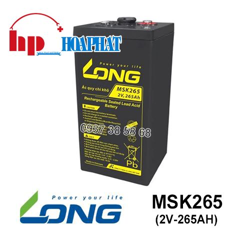 Ắc Quy Long MSK265 (2V-265Ah) Chính Hãng