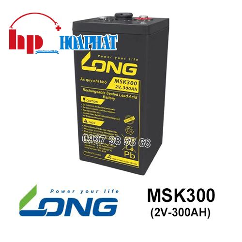 Ắc Quy Long MSK300 (2V-300Ah) Chính Hãng