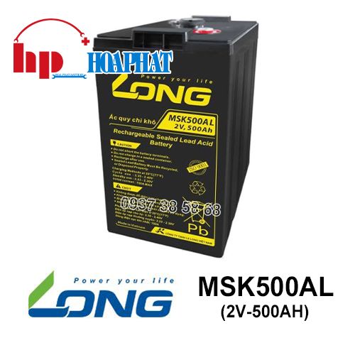 Ắc Quy Long MSK500AL (2V-500Ah) Chính Hãng