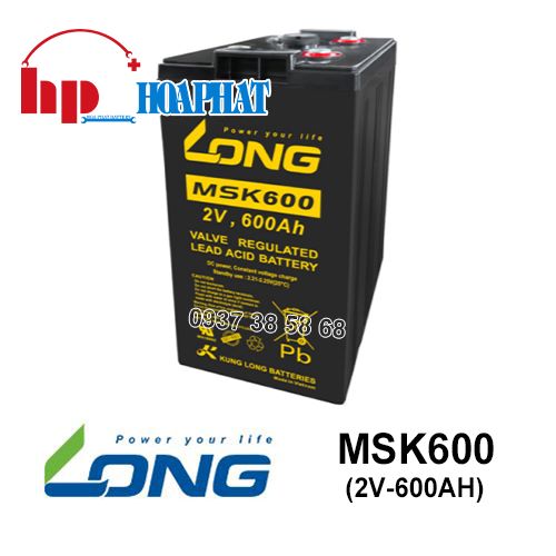 Ắc Quy Long MSK600 (2V-600Ah) Chính Hãng