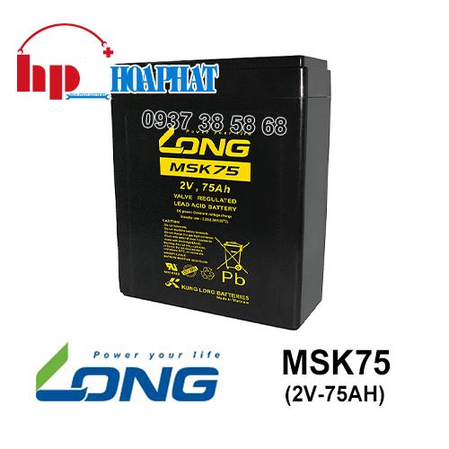 Ắc Quy Long MSK75 (2V-75Ah) Chính Hãng