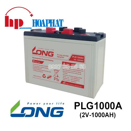 Ắc Quy Long PLG1000A (2V-1000Ah) Chính Hãng