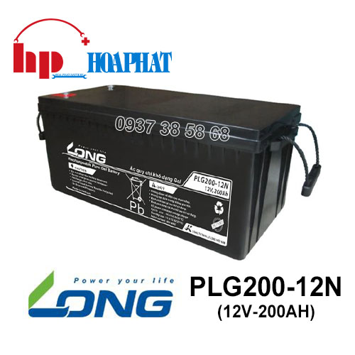 Ắc Quy Long PLG200-12N (12V-200Ah) Chính Hãng