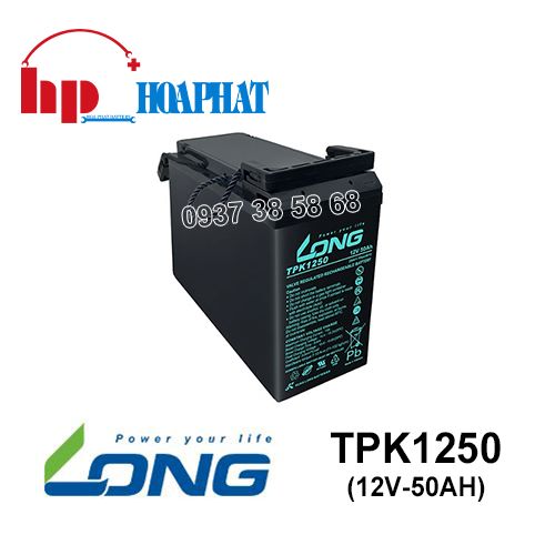 Ắc Quy Long TPK1250 (12V-50Ah) Chính Hãng