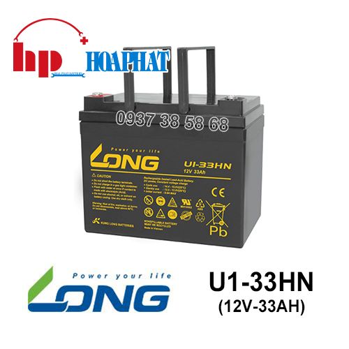 Ắc Quy Long U1-33HN (12V-33Ah)