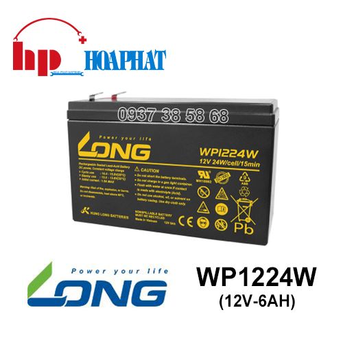 Ắc Quy Long WP1224W (12V-6Ah)