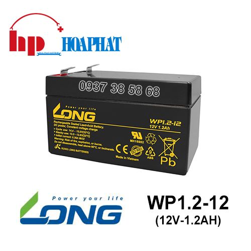 Ắc Quy Long WP1.2-12 (12V-1.2Ah)
