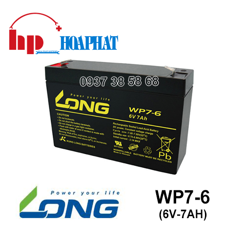 Ắc Quy Long WP7-6 (6V-7Ah)