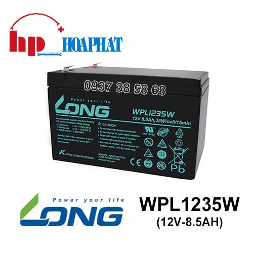 Ắc Quy Long WPL1235W (12V-8.5Ah)