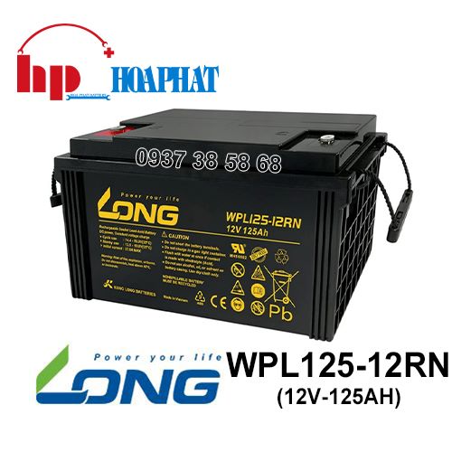 Ắc Quy Long WPL125-12RN (12V-125Ah) Chính Hãng