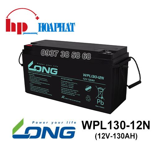 Ắc Quy Long WPL130-12N (12V-130Ah) Chính Hãng