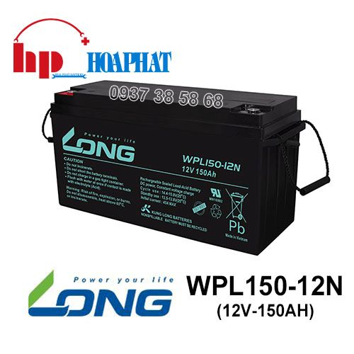Ắc Quy Long WPL150-12N (12V-150Ah) Chính Hãng