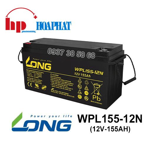 Ắc Quy Long WPL155-12N (12V-155Ah) Chính Hãng