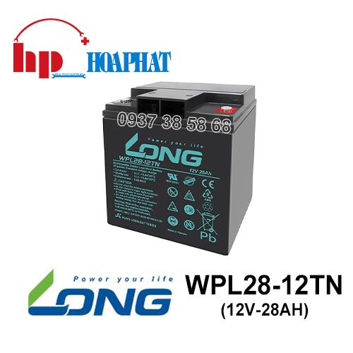 Ắc Quy Long WPL28-12TN (12V-28Ah)