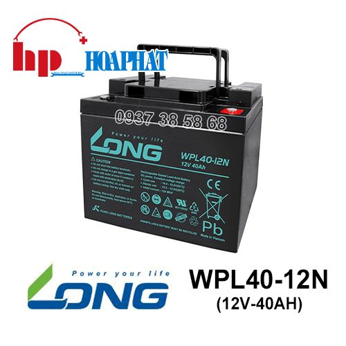 Ắc Quy Long WPL40-12N (12V-40Ah)