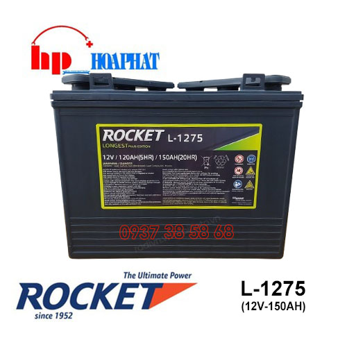 Bình Ắc Quy Rocket L-1275 (12V-150Ah) Chính Hãng
