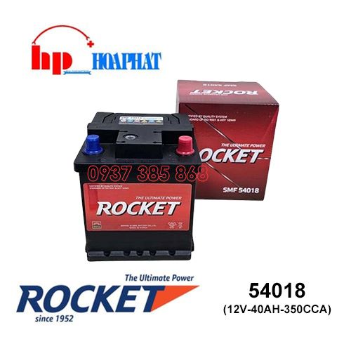 Bình Ắc Quy Rocket SMF 54018 (12V-40Ah) Chính Hãng