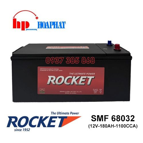 Bình Ắc Quy Rocket SMF 68032 (12V-180Ah) Chính Hãng