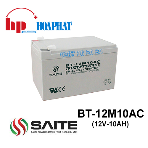 Ắc Quy Saite BT-12M10AC (12V-10Ah) Chính Hãng