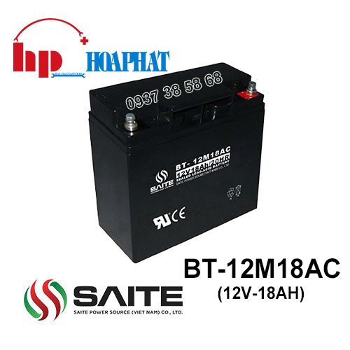 Ắc Quy Saite BT-12M18AC (12V-18Ah) Chính Hãng