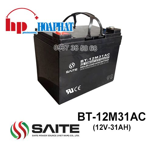 Ắc Quy Saite BT-12M31AC (12V-31Ah) Chính Hãng