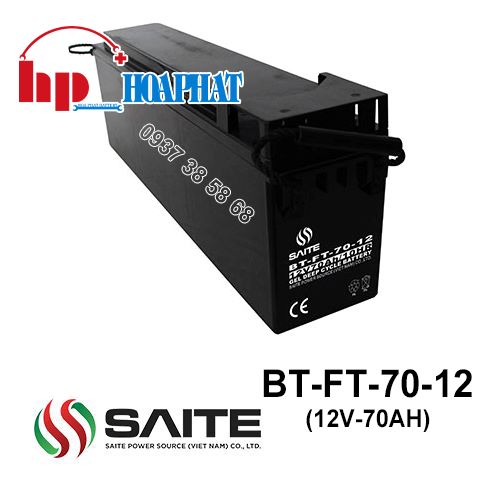 Ắc Quy Saite BT-FT-70-12 (12V-70Ah) Chính Hãng