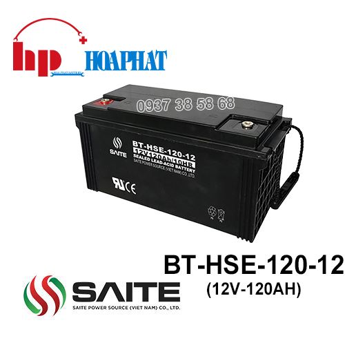 Ắc Quy Saite BT-HSE-120-12 (12V-120Ah) Chính Hãng