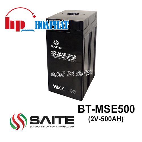 Ắc Quy Saite BT-MSE-500 (2V-500Ah) Chính Hãng