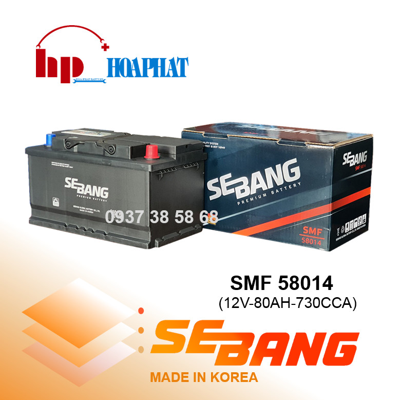 ẮC QUY SEBANG SMF 58014 (12V-80AH)