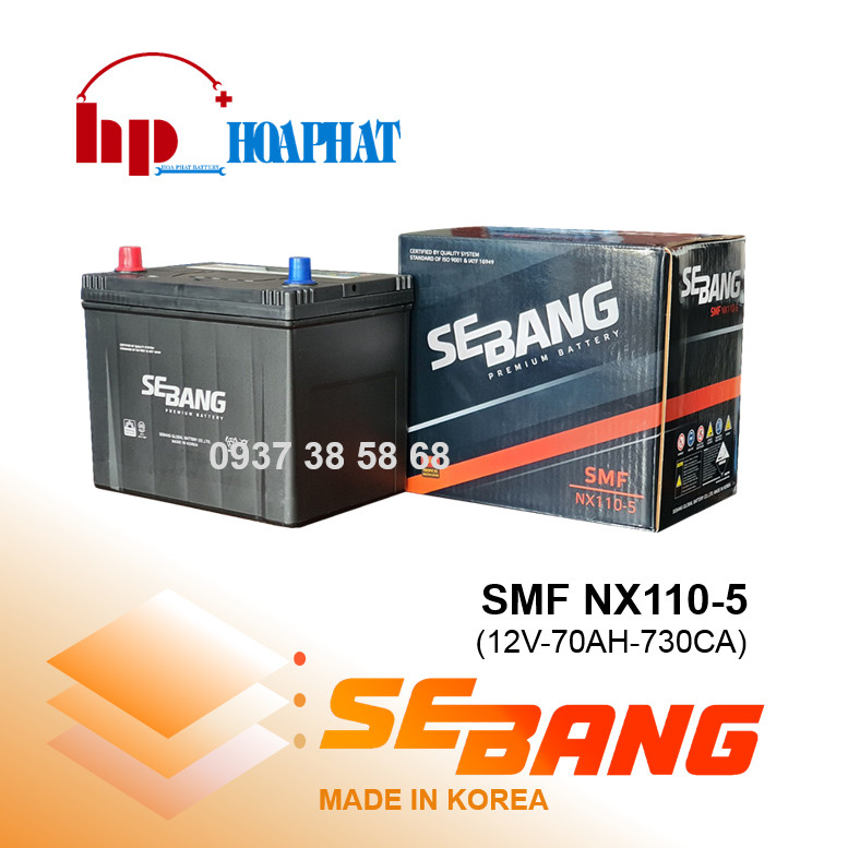 ẮC QUY SEBANG SMF NX110-5 (12V-70AH)