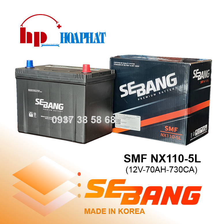 ẮC QUY SEBANG SMF NX110-5L (12V-70AH)