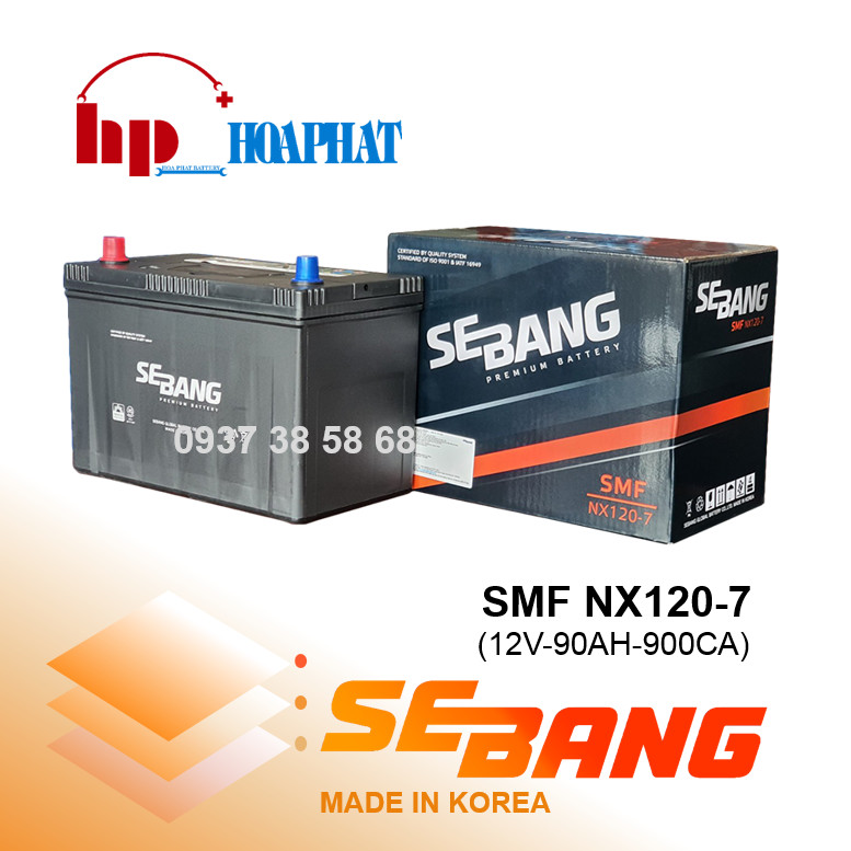 ẮC QUY SEBANG SMF NX120-7 (12V-90AH)
