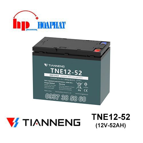 Ắc Quy Tianneng TNE12-52 (12V-52Ah) Chính Hãng