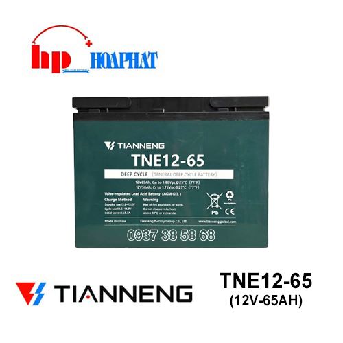 Ắc Quy Tianneng TNE12-65 (12V-65Ah)