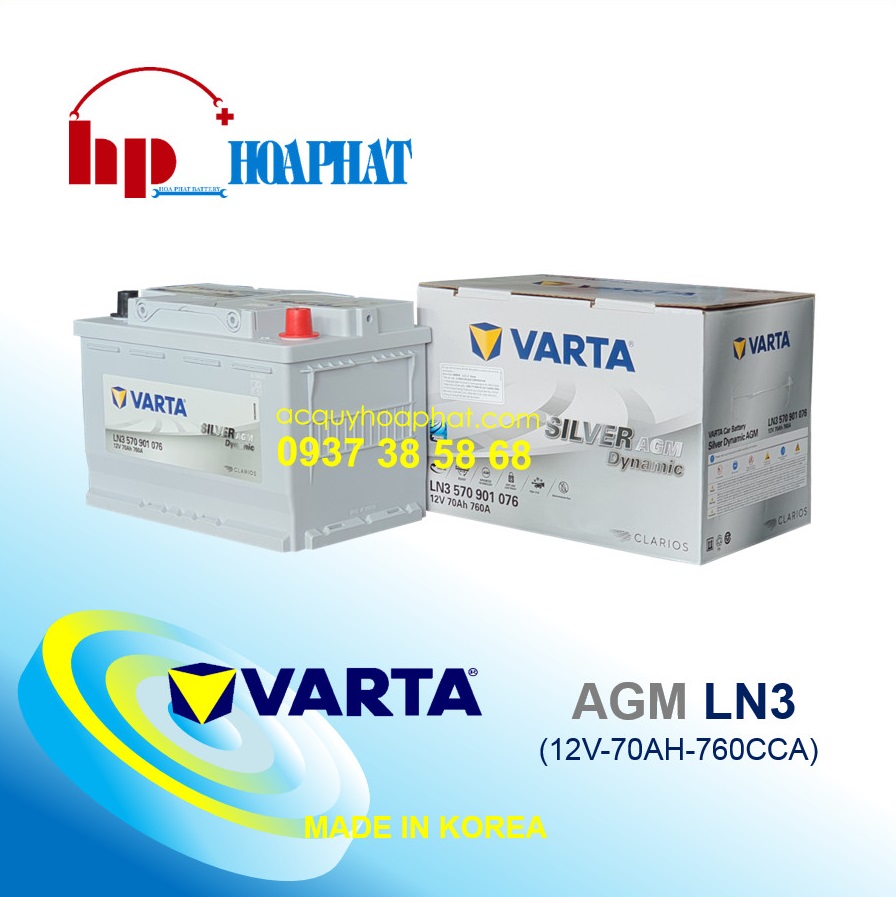 ẮC QUY VARTA AGM LN3 (12V-70AH)