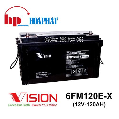 Ắc Quy Vision 6FM120E-X (12V-120Ah)