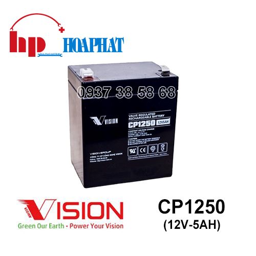 Ắc Quy Vision CP1250 (12V-5Ah)