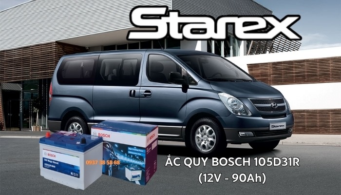 Ắc quy xe Hyundai Starex