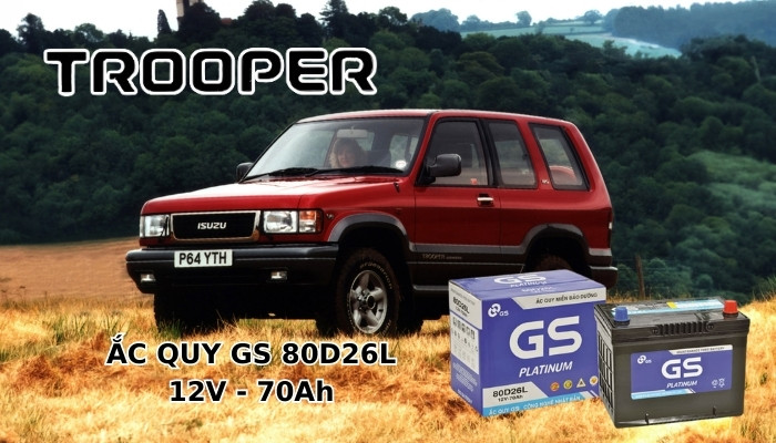 Ắc quy cho xe Isuzu Trooper