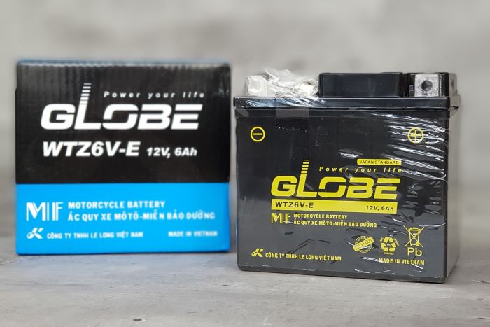 Bình ắc quy xe máy Globe