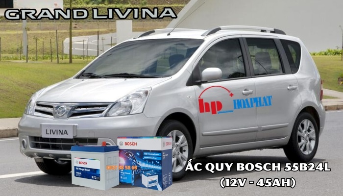 Ắc quy xe Nissan Livina