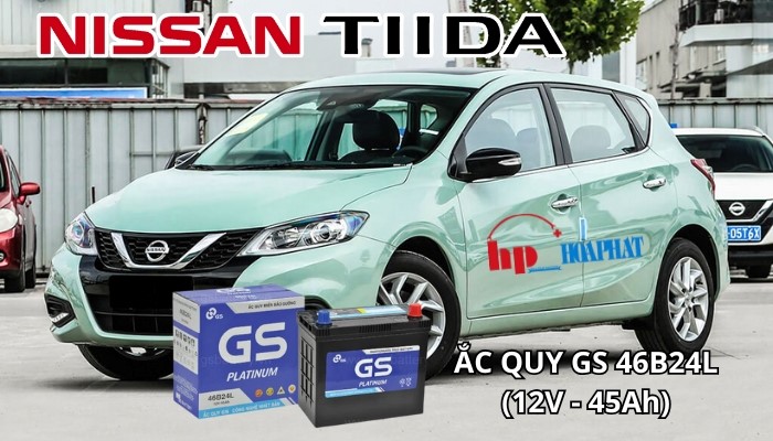 Ắc quy xe Nissan Tiida