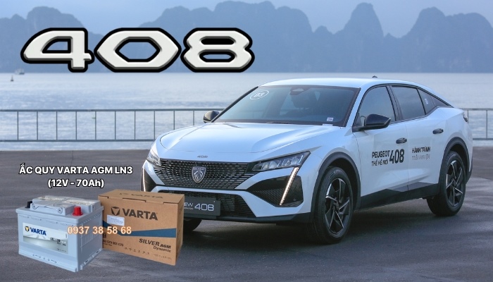 Ắc quy xe Peugeot 408