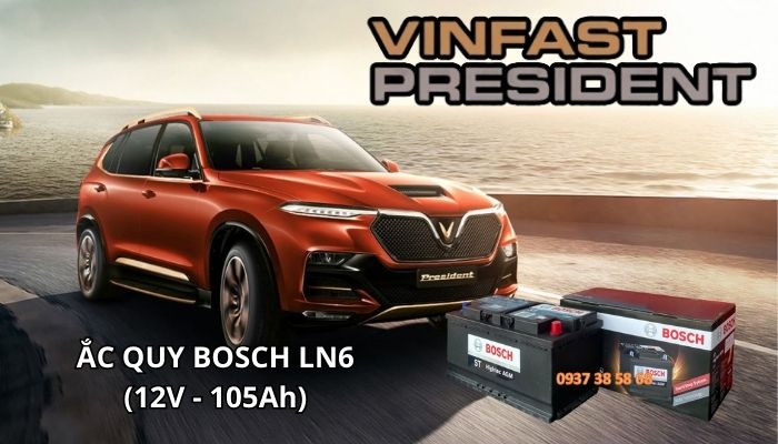 Ắc quy xe Vinfast President