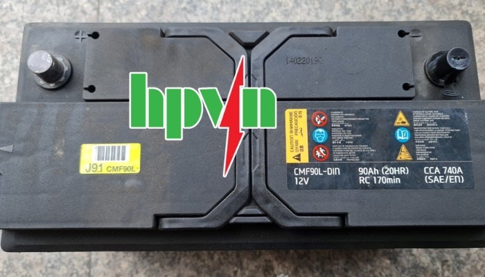 Ắc quy nguyên bản theo xe Hyundai SantaFe máy dầu từ 2017