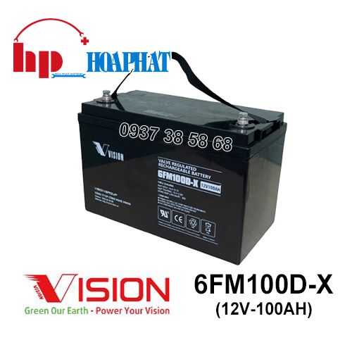 Ắc Quy Vision 6FM100D-X (12V-100Ah)