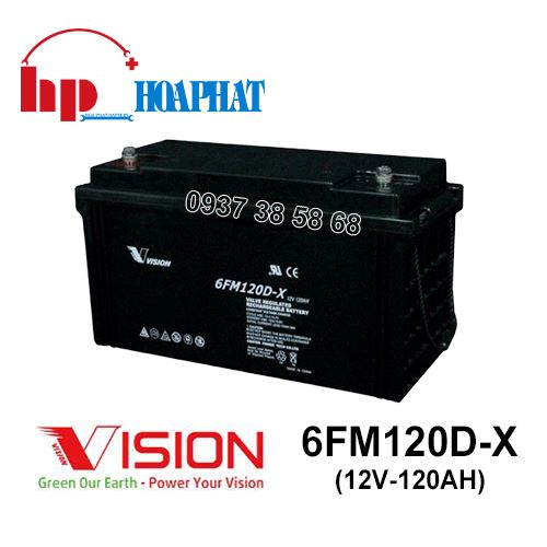 Ắc Quy Vision 6FM120D-X (12V-120Ah)