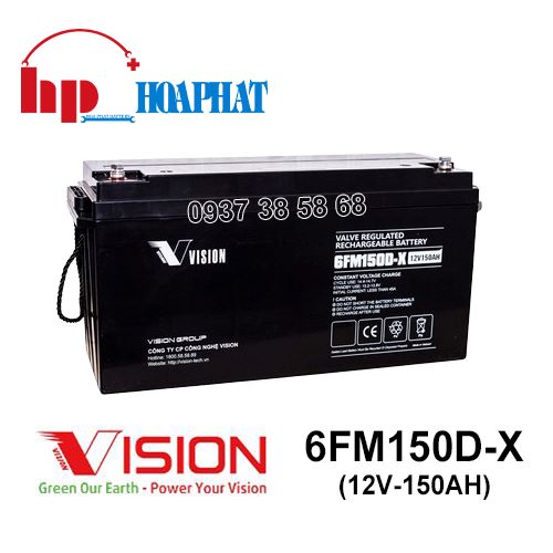 Ắc Quy Vision 6FM150D-X (12V-150Ah)
